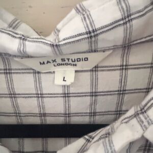 Max Studio Men's Plaid Button Down Shirt